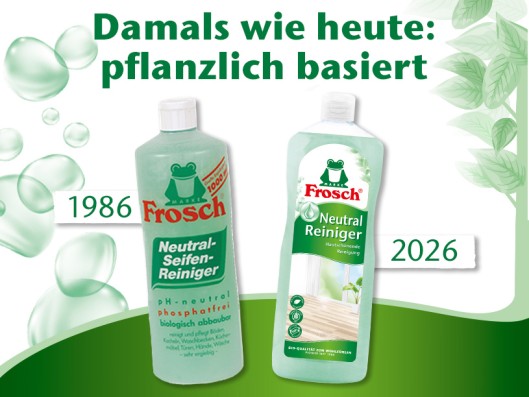 Frosch Neutral Cleaner then and now