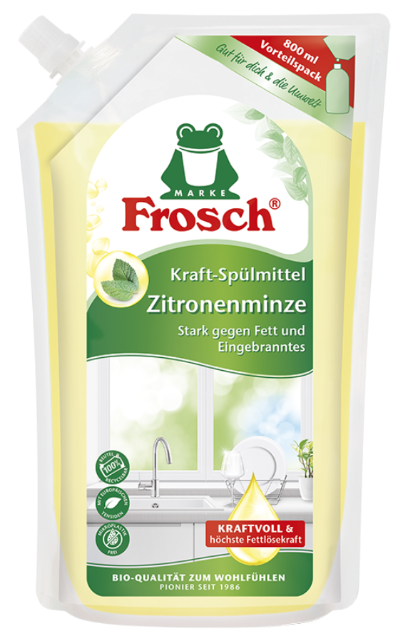 Frosch Zitronenminze Spül Gel Nachfüllbeutel 800 ml