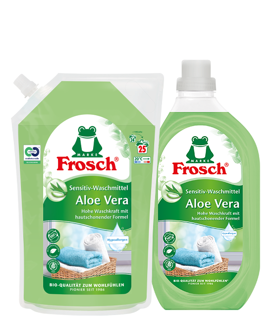 Frosch Waschmittel Für Wolle Und Feines Frosch Sensitiv-Waschmittel Aloe Vera | frosch.de