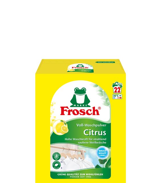 Frosch Voll-Waschpulver Citrus | frosch.de