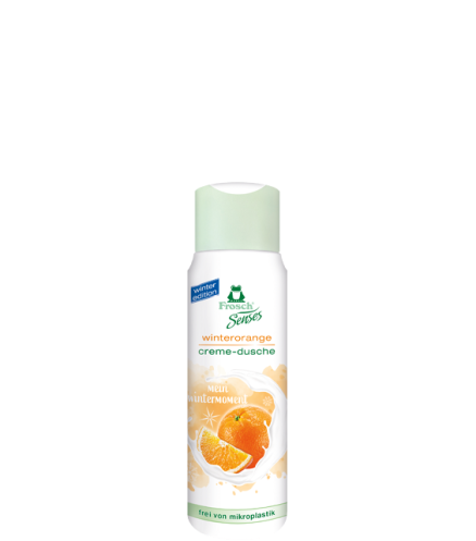 Packshot Frosch Senses Winterorange Cremedusche 300 ml