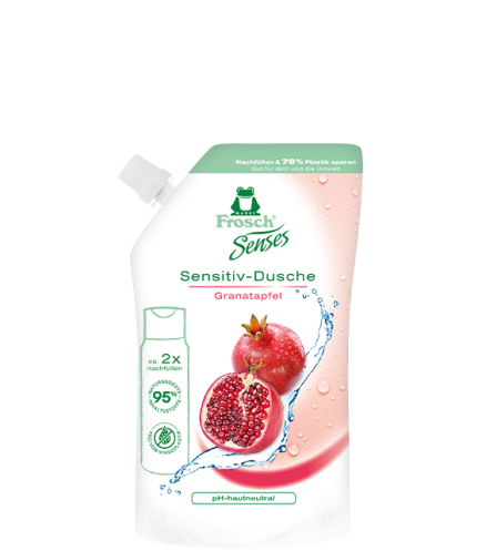 Produktabbiödung Granatapfel Sensitiv-Dusche Nachfüllbeutel
